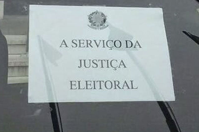 VEÍCULOS OFICIAIS ESTARÃO A SERVIÇO DA JUSTIÇA ELEITORAL