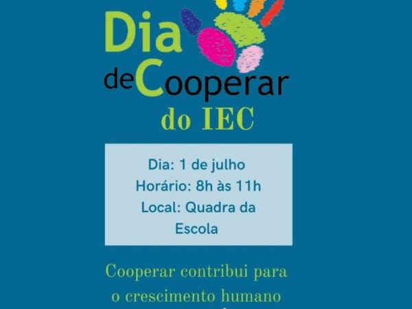 IEC PROMOVERÁ DIA DE COOPERAR COM ALUNOS DO ANCHIETA