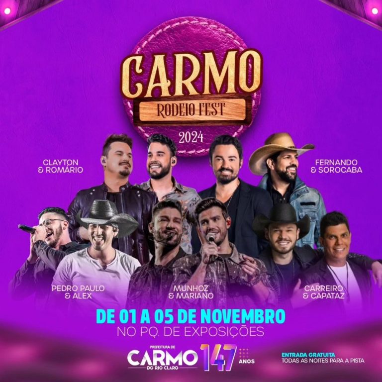 EMPRESAS PODERÃO PATROCINAR O CARMO RODEIO FEST